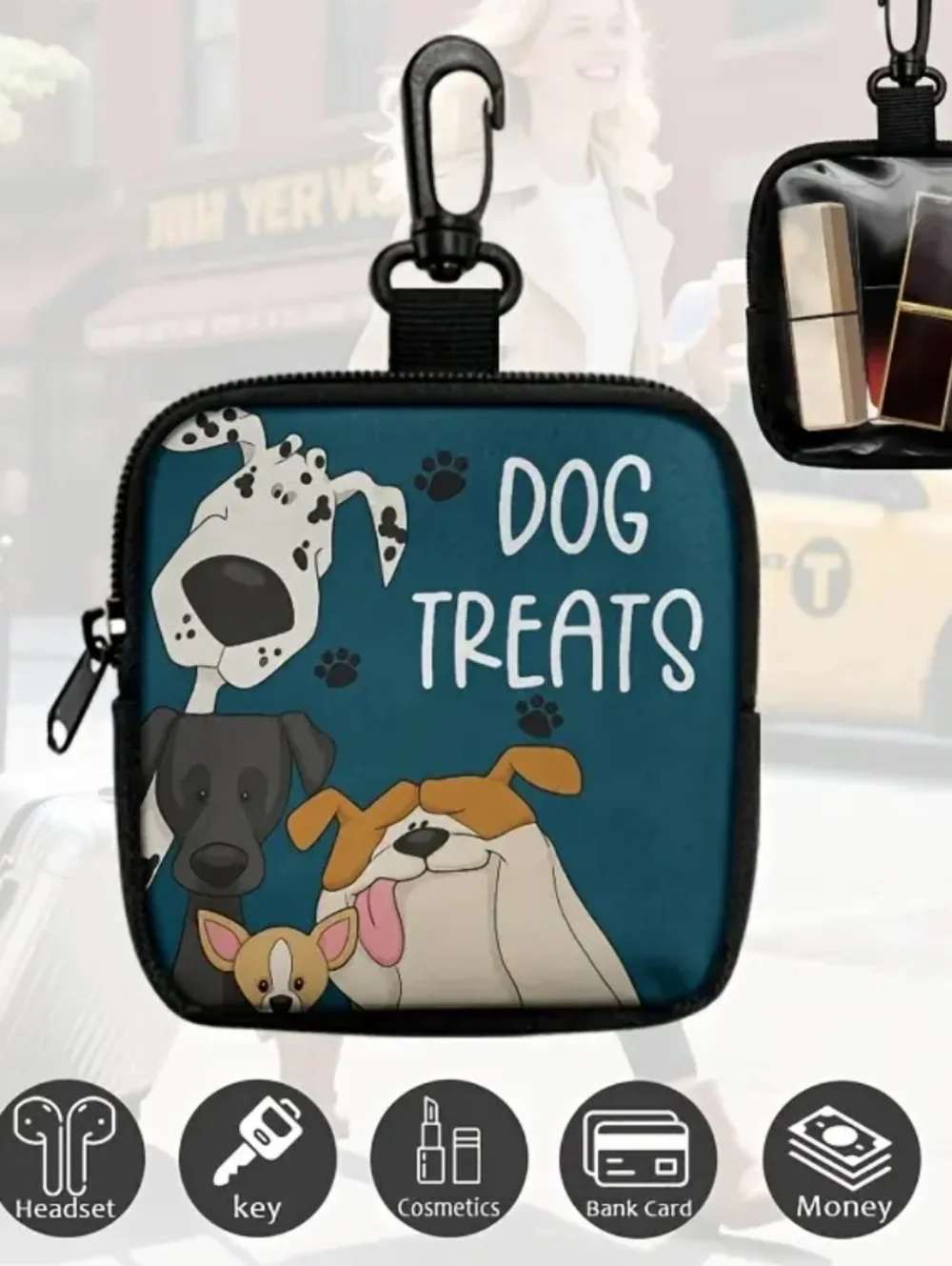 Dog Treat Pouch with Clip - New